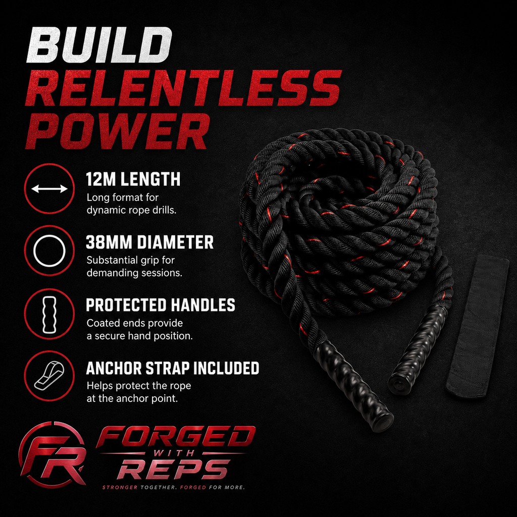 Battle Rope 12m x 38mm - features