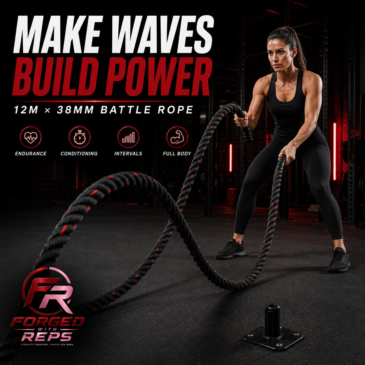 Battle Rope 12m x 38mm - promotional graphic