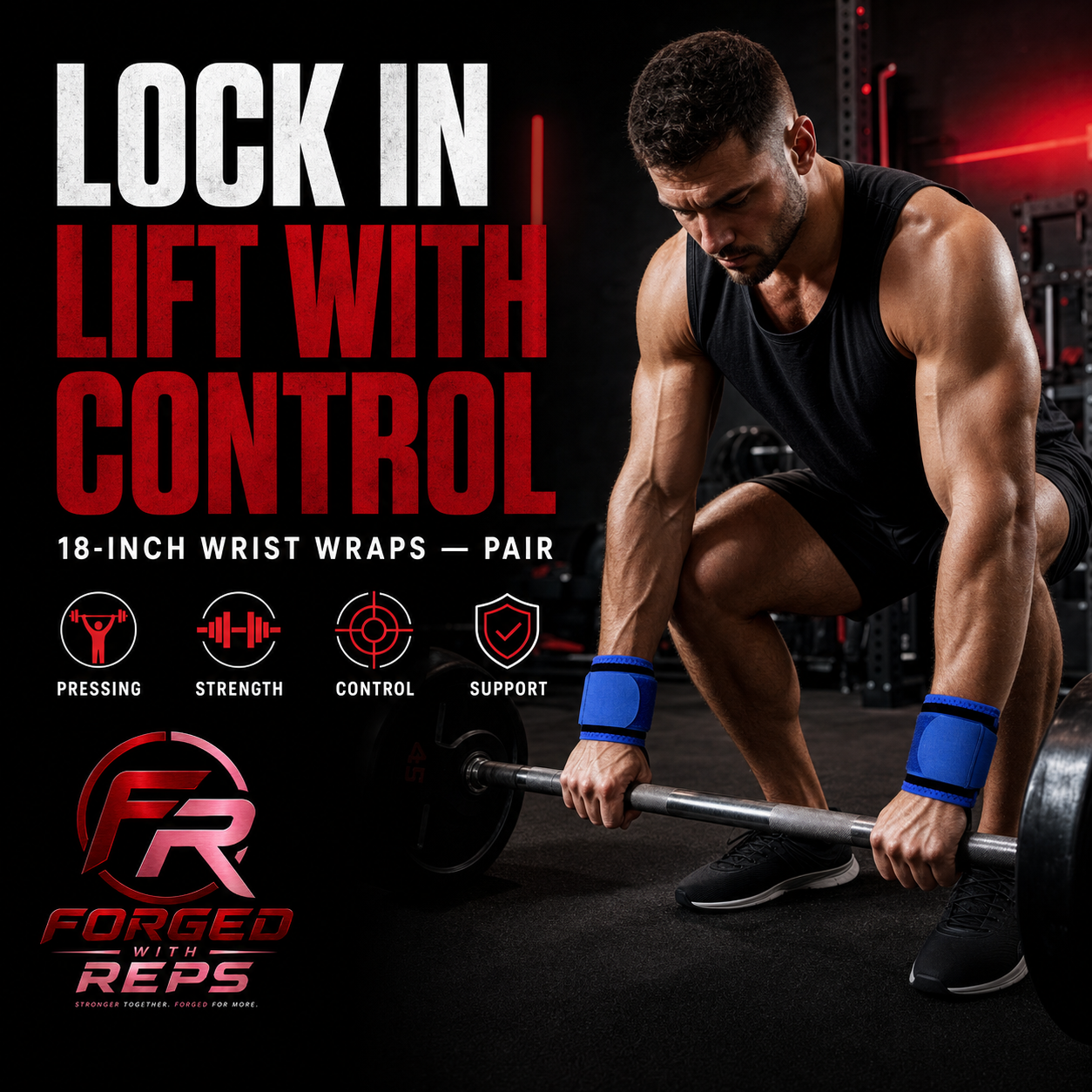 Wrist Wraps 18 inch Pair - promotional