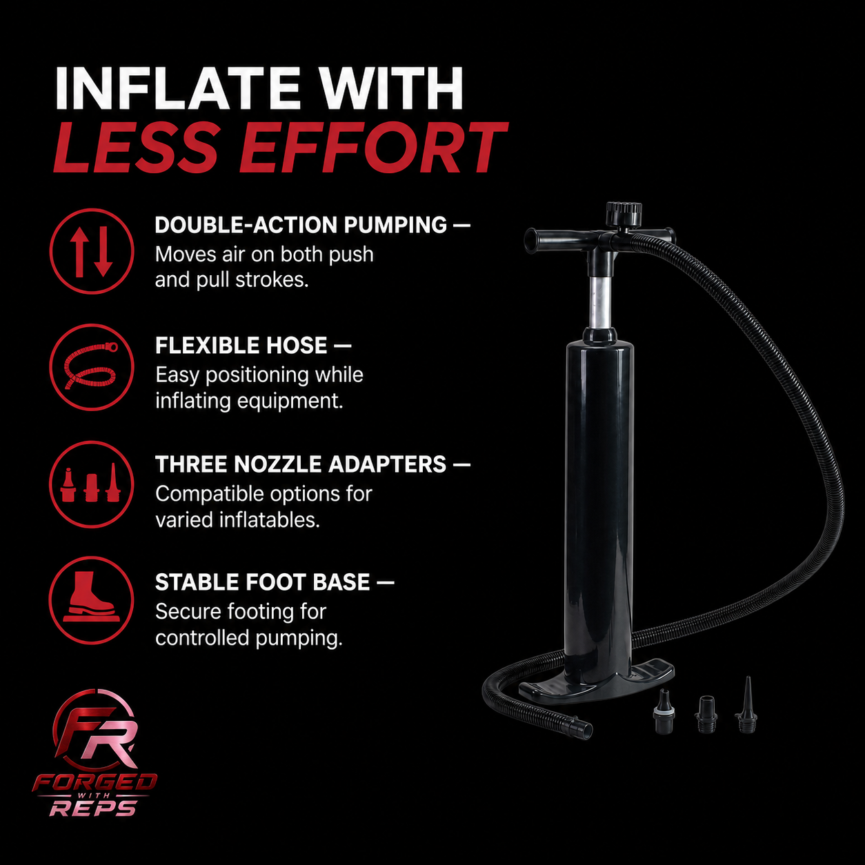 Double-Action Air Pump - features