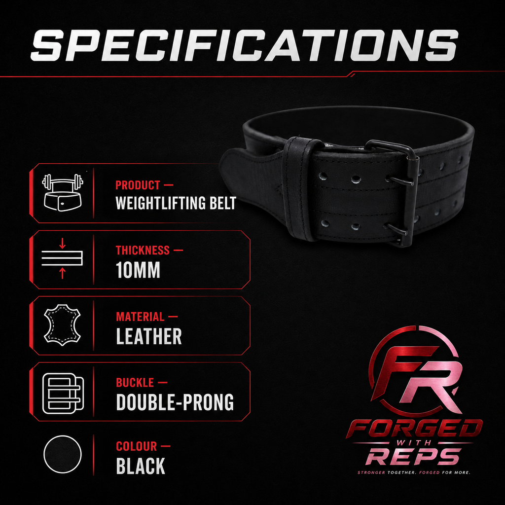 Weightlifting Belt 10mm Leather specifications