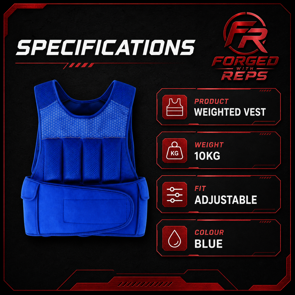 Weighted Vest 10kg Adjustable - specifications