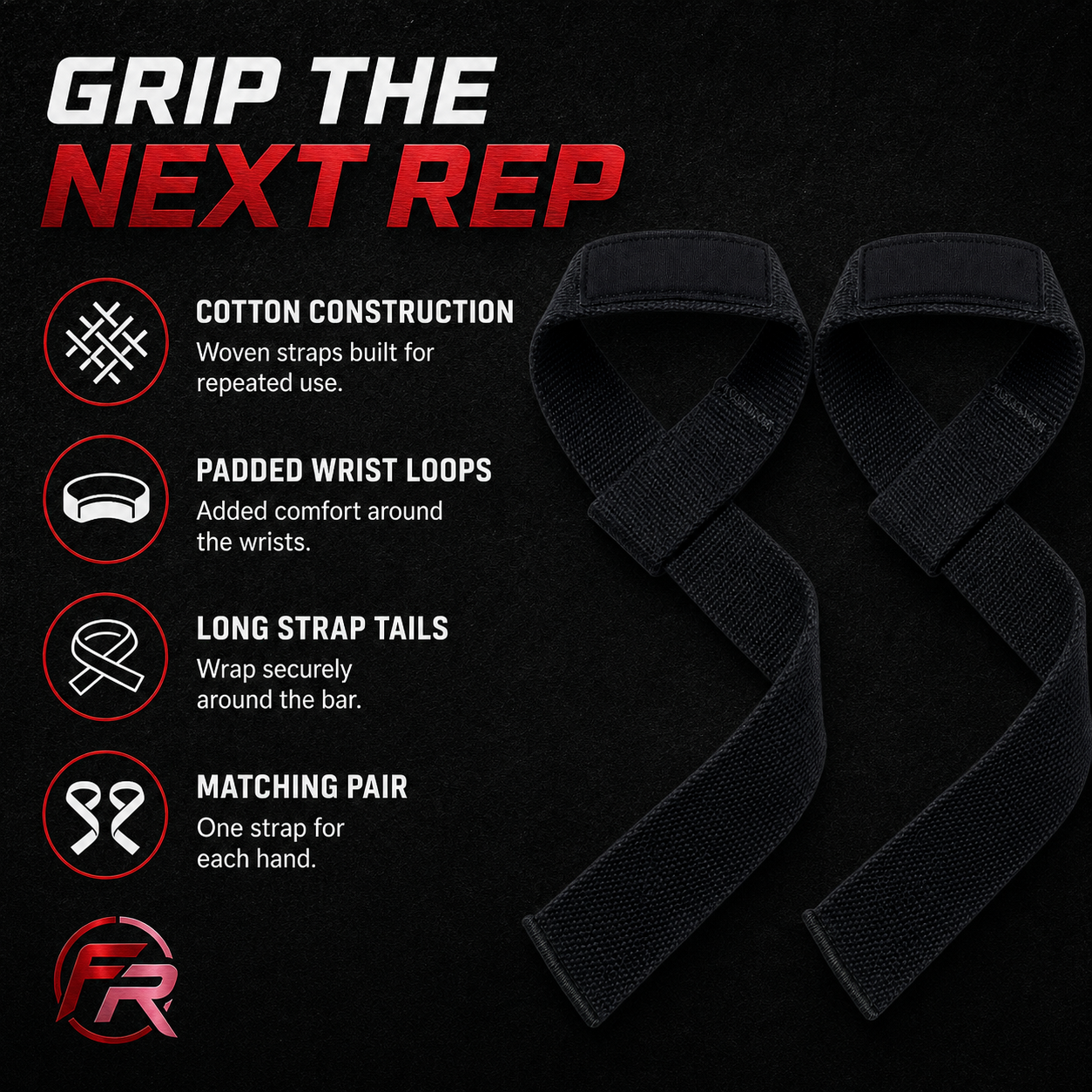 Lifting Straps Cotton Padded - features