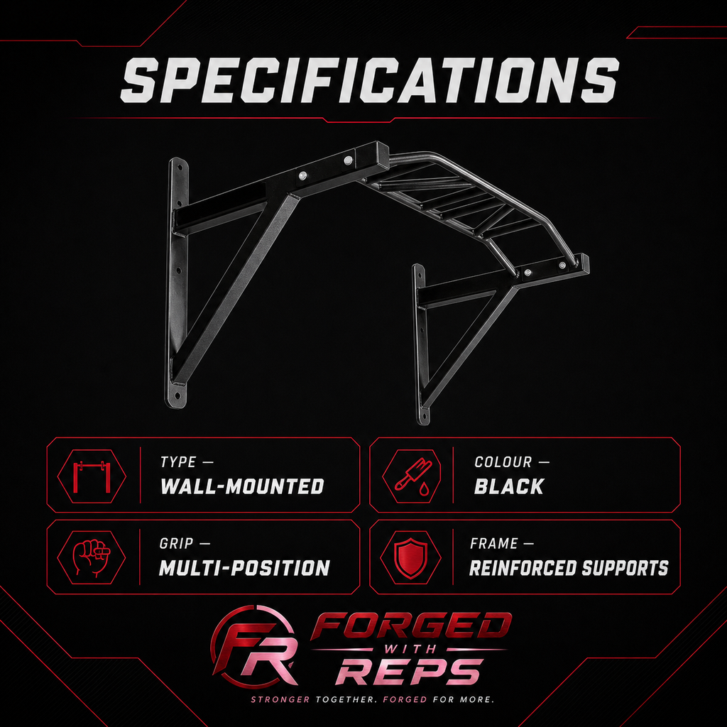 Wall-Mount Multi-Grip Pull-Up Bar - specifications