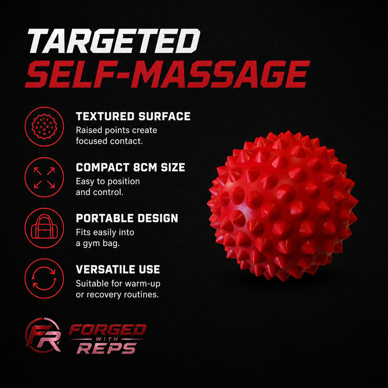 Trigger Point Ball 8cm - features