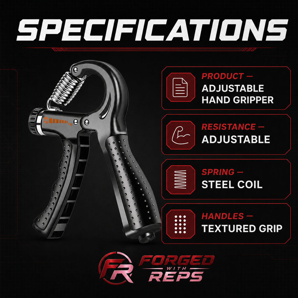 Adjustable Hand Gripper 50-100kg - specifications