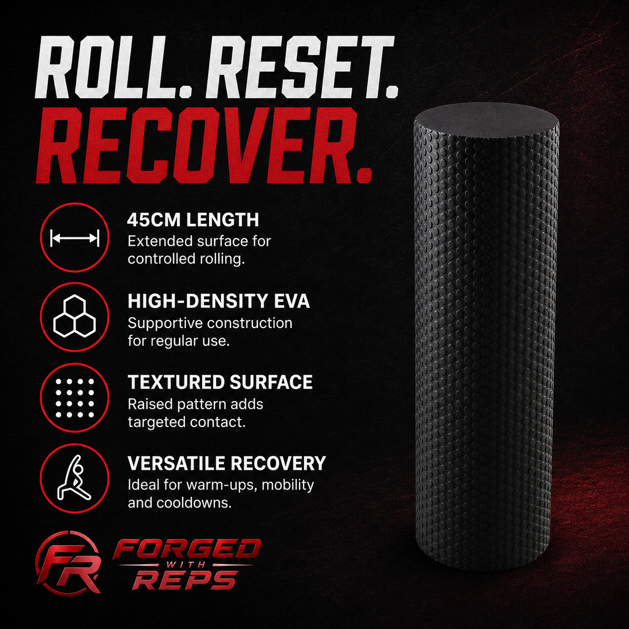 Foam Roller 45cm EVA - features