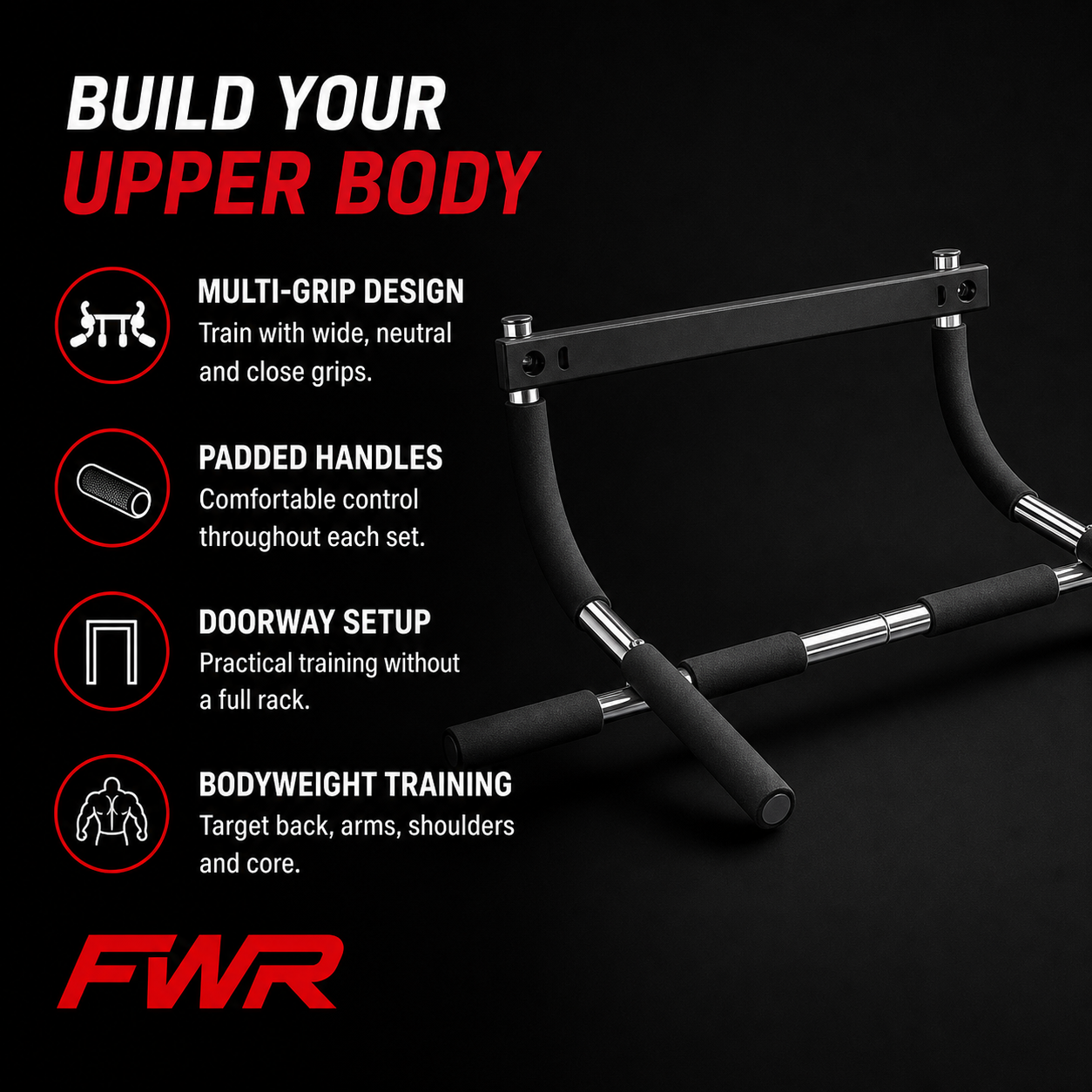 Doorway Pull-Up Bar Pro - features