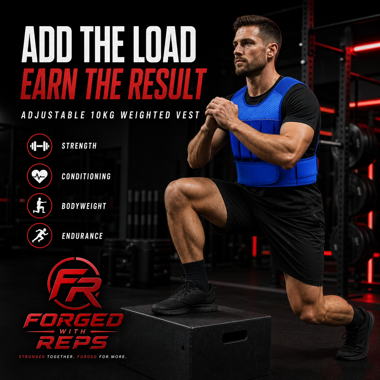 Weighted Vest 10kg Adjustable - promotional