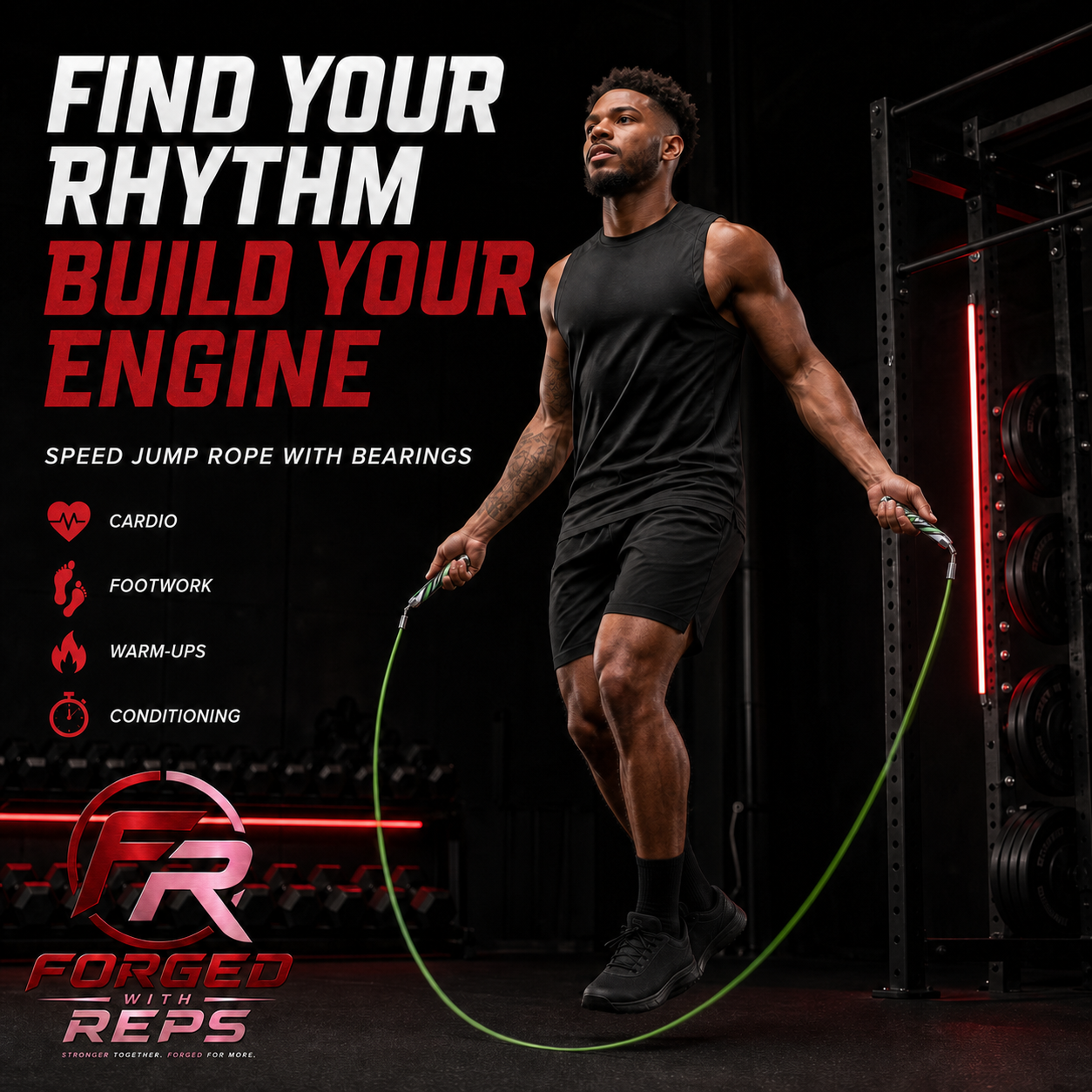 Speed Jump Rope with Bearings - promotional