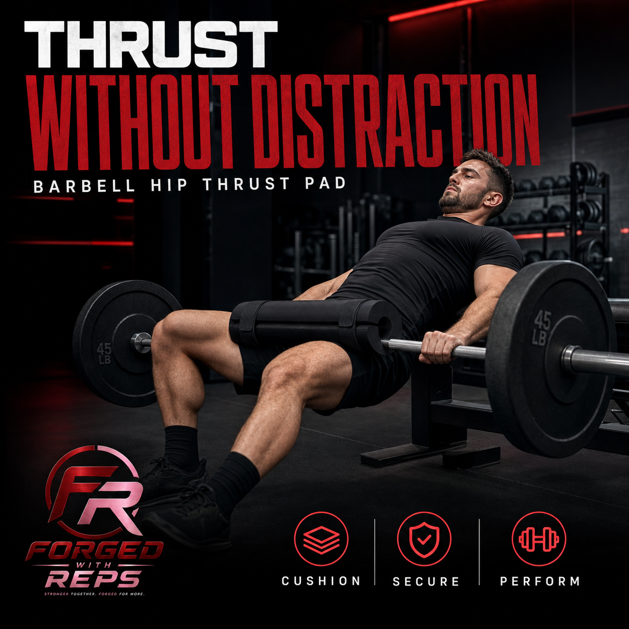 Barbell Hip Thrust Pad promotional graphic