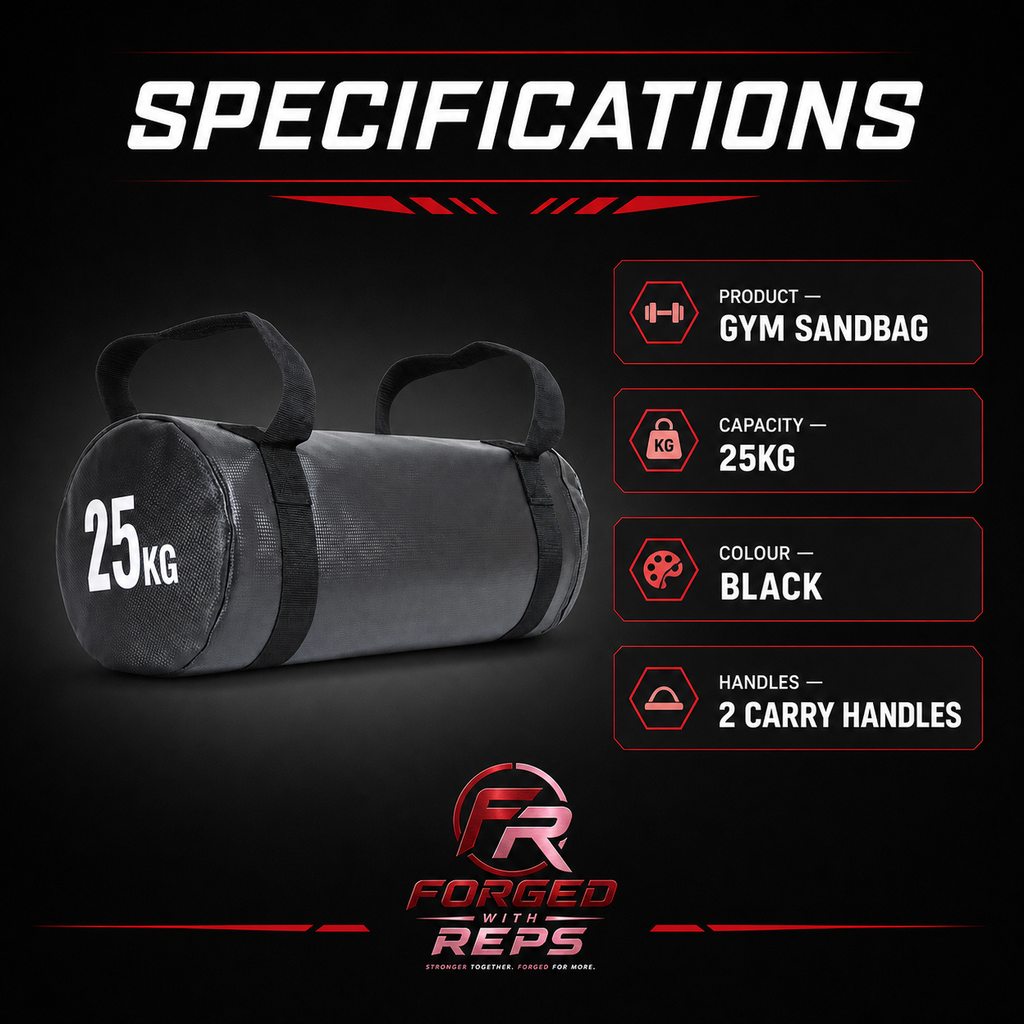 Gym Sandbag 25kg (Fillable) - specifications
