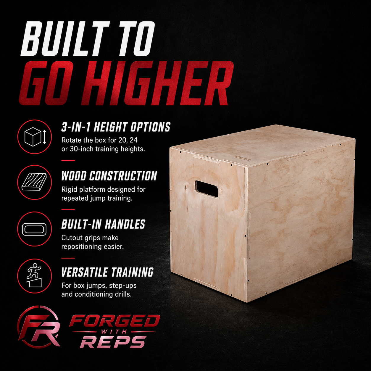 Plyo Box 3-in-1 Wood features overview