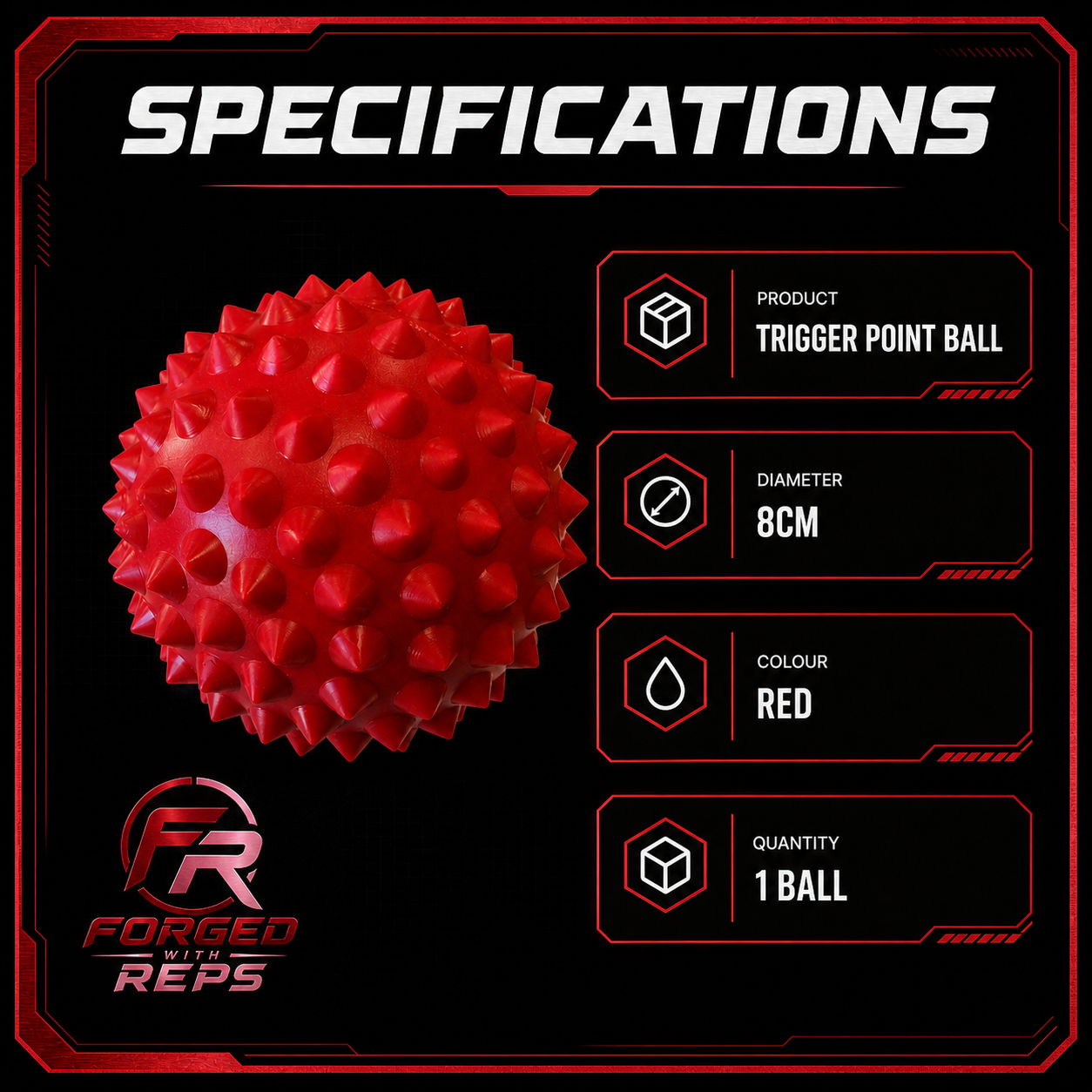 Trigger Point Ball 8cm - specifications